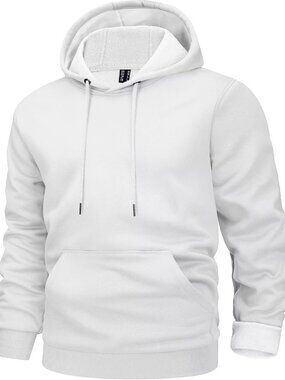 Men's Fleece Lined Active Hoodie | Casual Athletic Pullover with Kangaroo Pocket